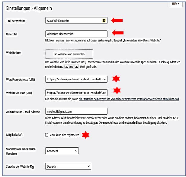 Grundeinstellungen 17